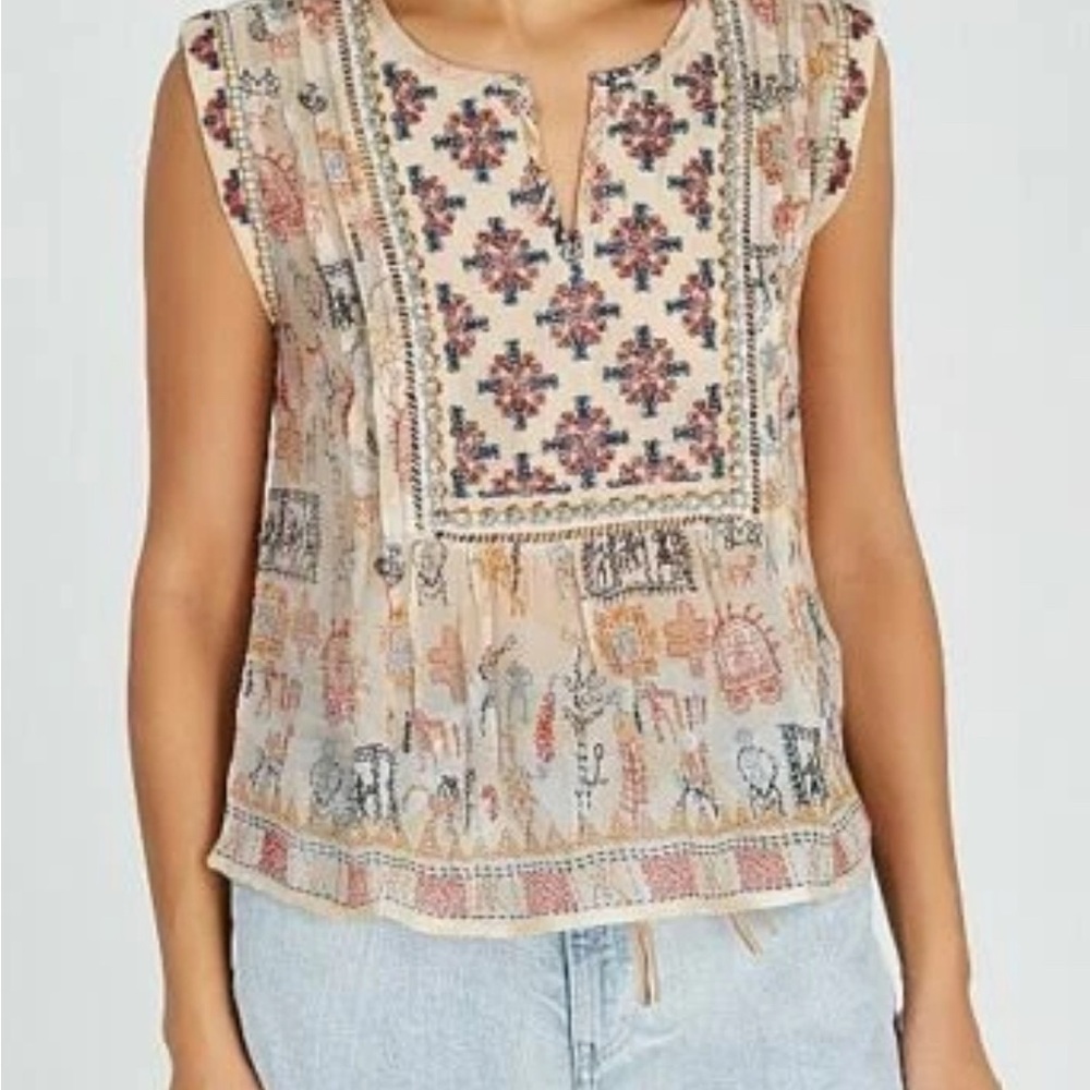 Sheer flowy top Velvet by Graham and Spencer size small